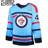 Dresovi Winnipeg Jets Josh Morrissey Anniversary Adidas 2023-24 Plava Authentic - Dječji